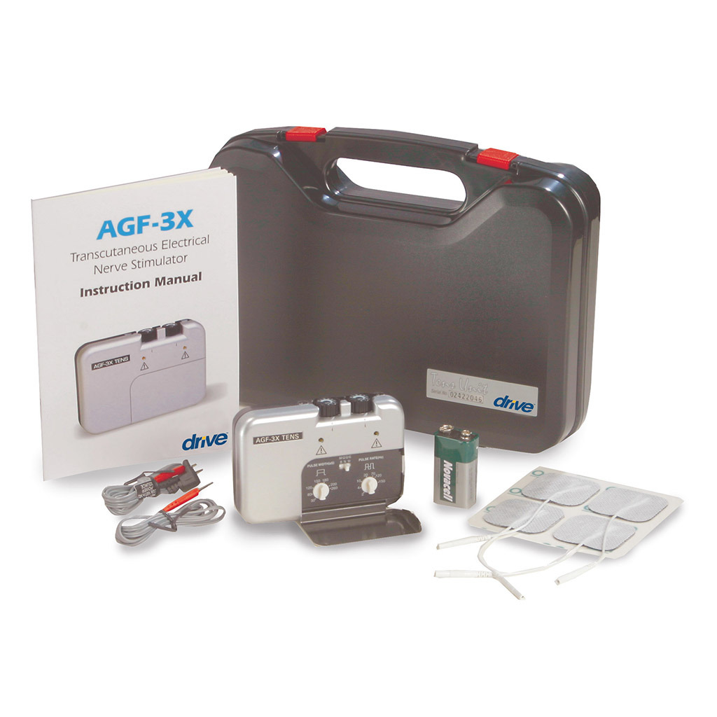 TENS Unit Dual Channel with Electrodes and Carry Case