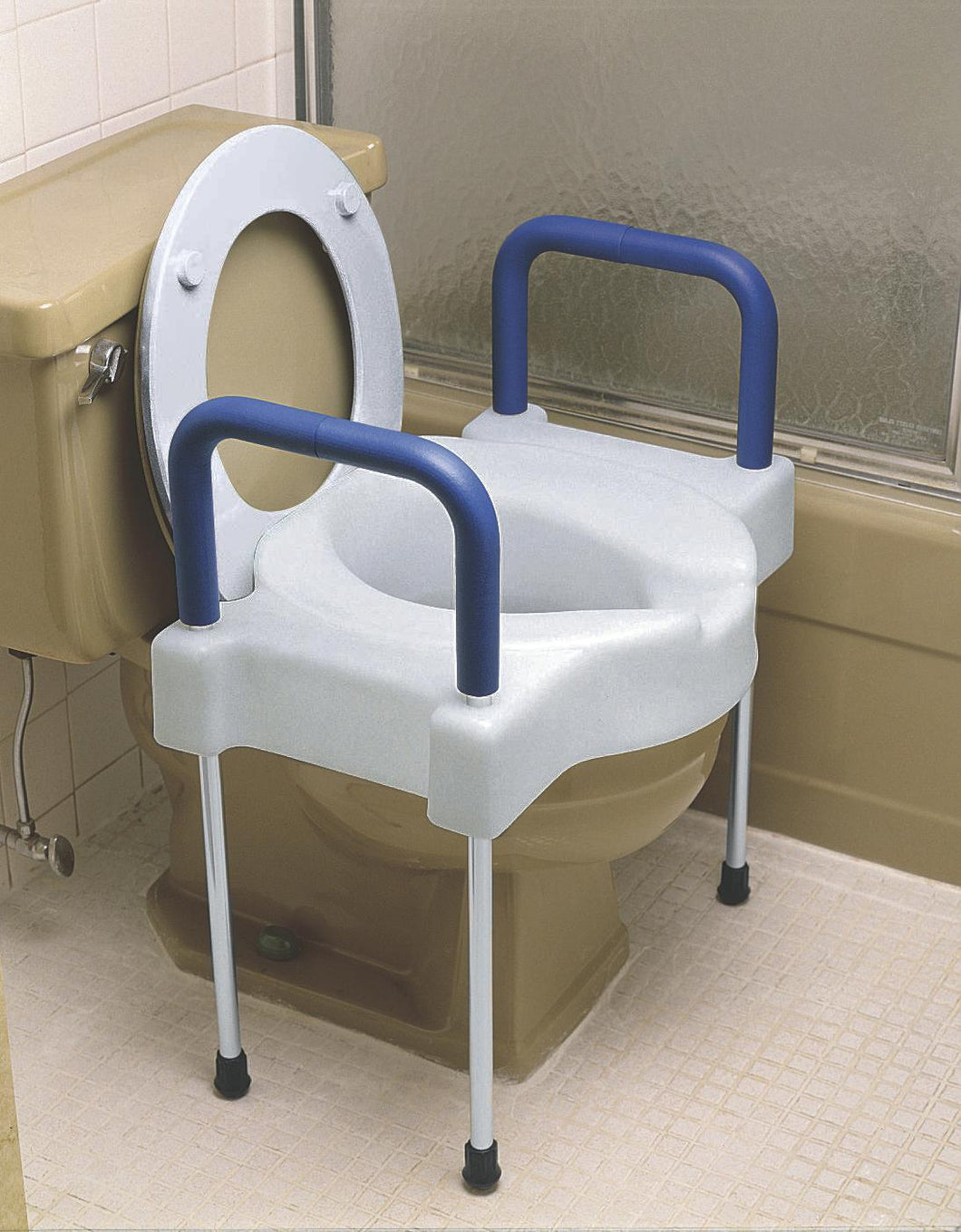 Bariatric Elevated Toilet Seat w/Arms/Legs