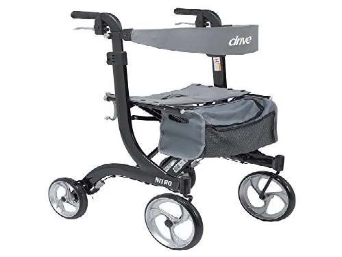 Nitro Aluminum Rollator, Hemi Height